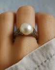 Tijdloze Vintage Parel Gouden Ring