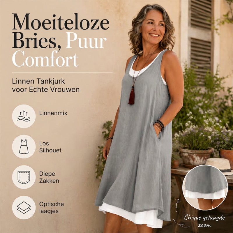 Nien | Tweedelige Comfortabele Jurk