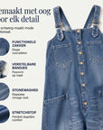 Nathalie - Jumpsuit met open schouders, wijde pijpen en zakken