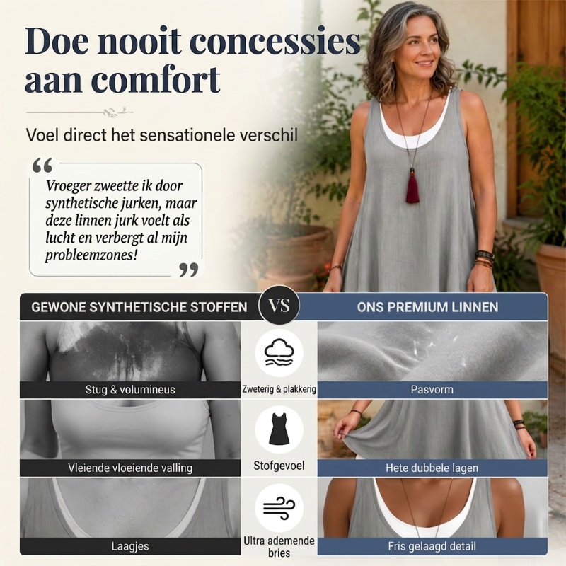 Nien | Tweedelige Comfortabele Jurk