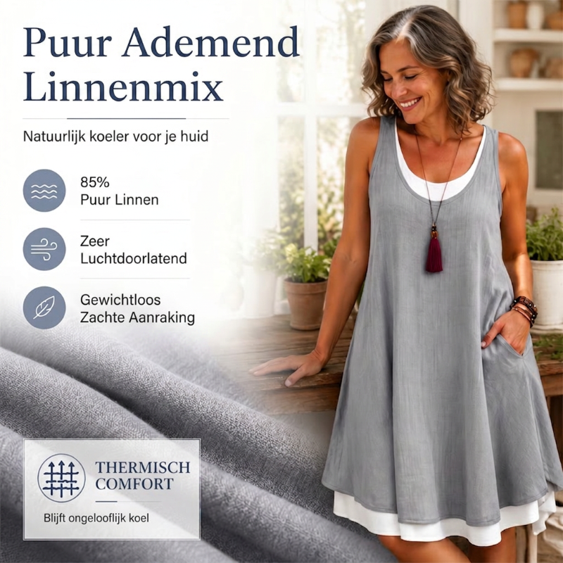 Nien | Tweedelige Comfortabele Jurk