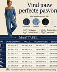 Nathalie - Jumpsuit met open schouders, wijde pijpen en zakken