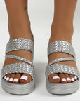 Diana - Sandalen met Vlechtbanden