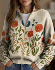Wrenna™ | Wildebloemenweide Zip Cardigan